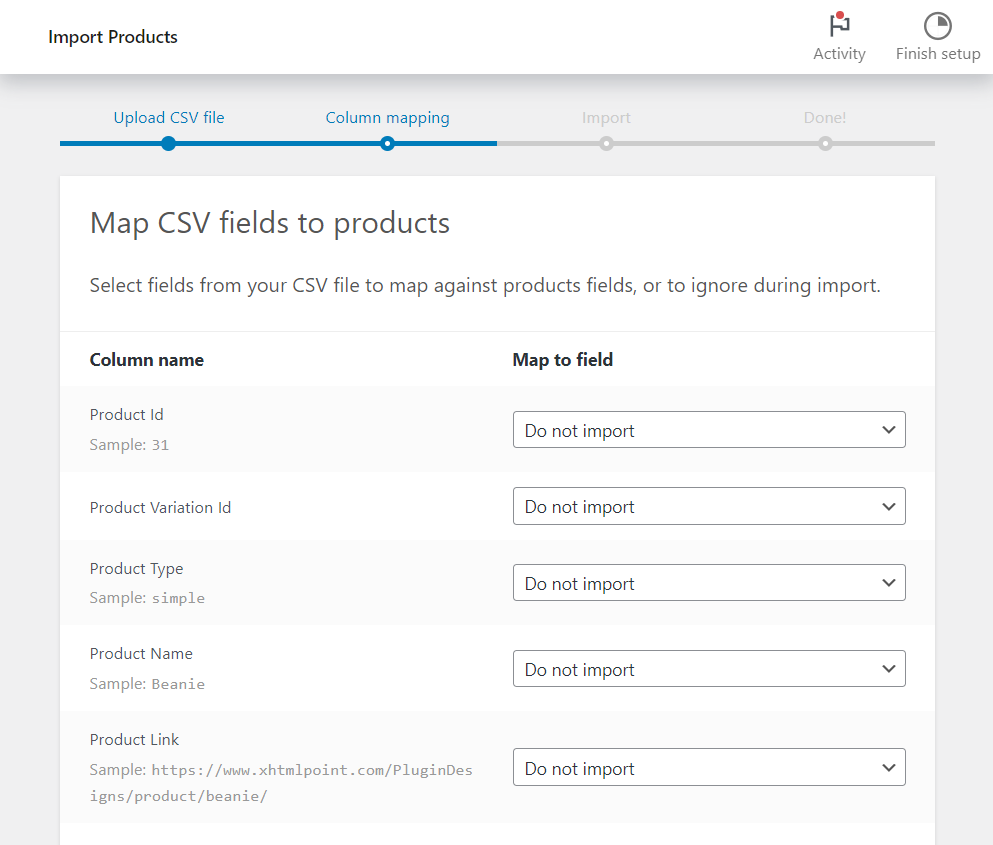 Import CSV File Into Store