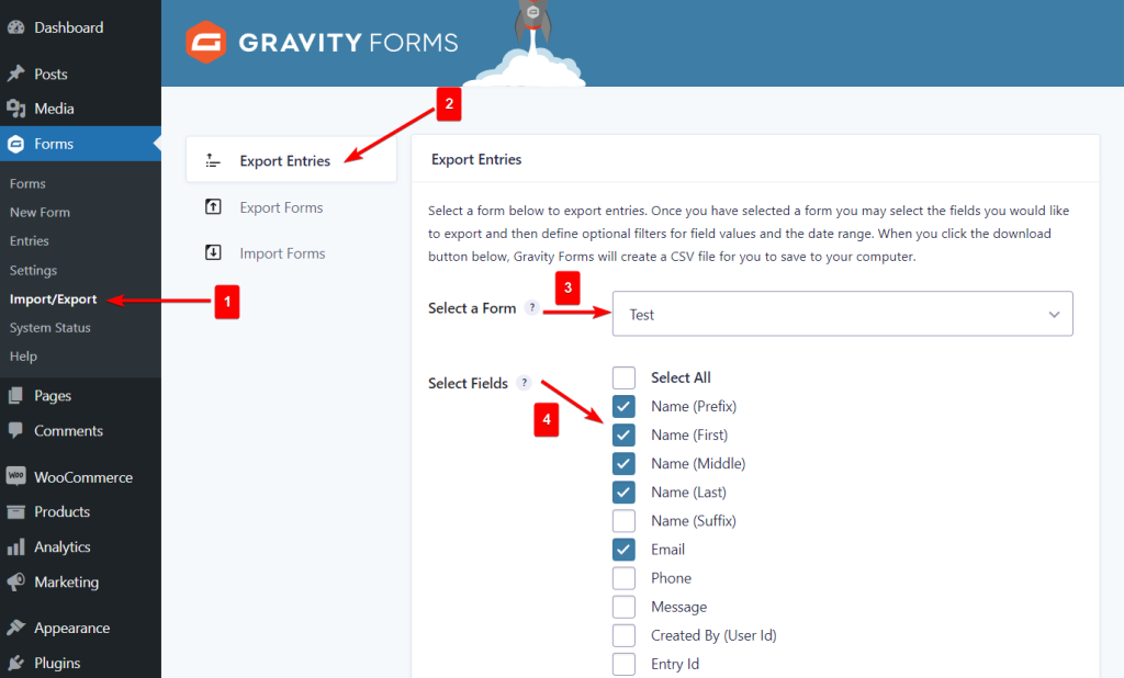 Forms Import/Export  