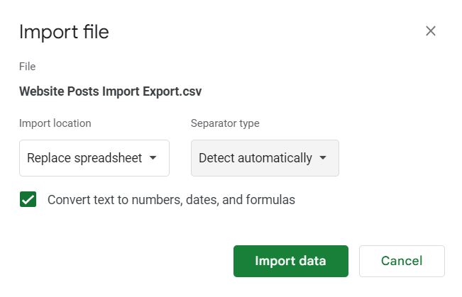 Import File 