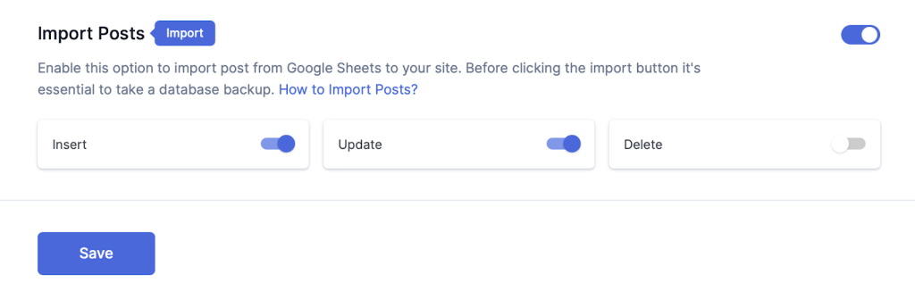 Import WordPress Posts
