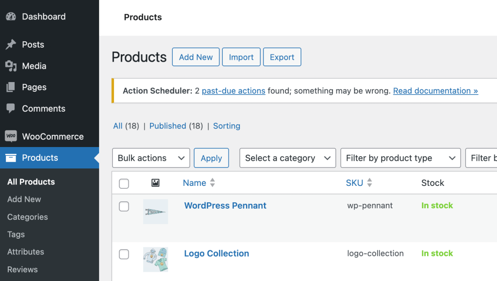 WordPress Listing Products