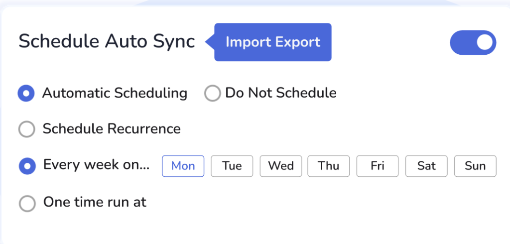 Schedule Auto Sync 