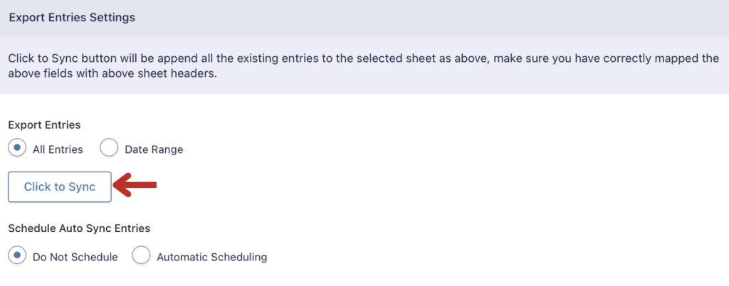 Export Gravity Forms Entries