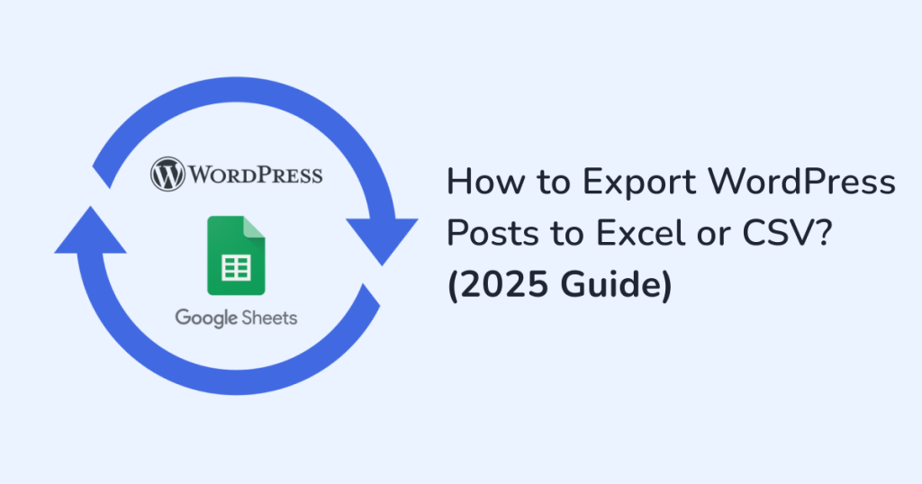How to export WordPress posts?