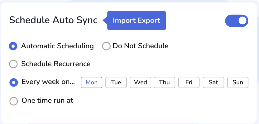 Schedule Auto Sync
