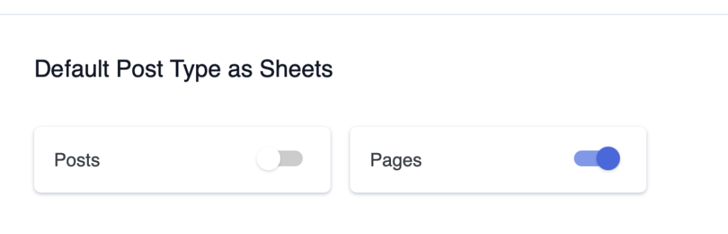 Enable Disable Posts and Pages